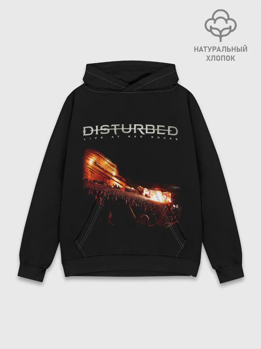 Худи мужской база хлопок / Live at Red Rocks - Disturbed