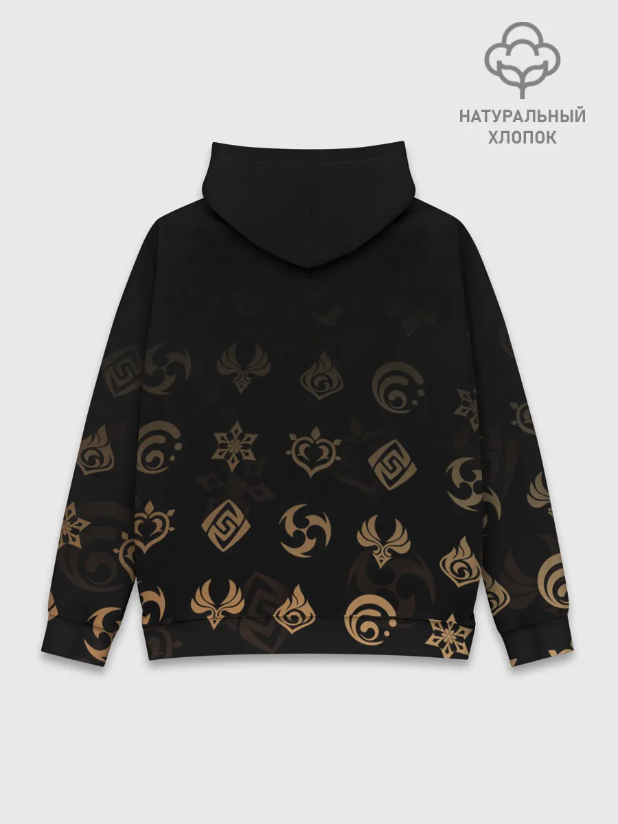 Худи мужской база хлопок / Паймон / Genshin Impact