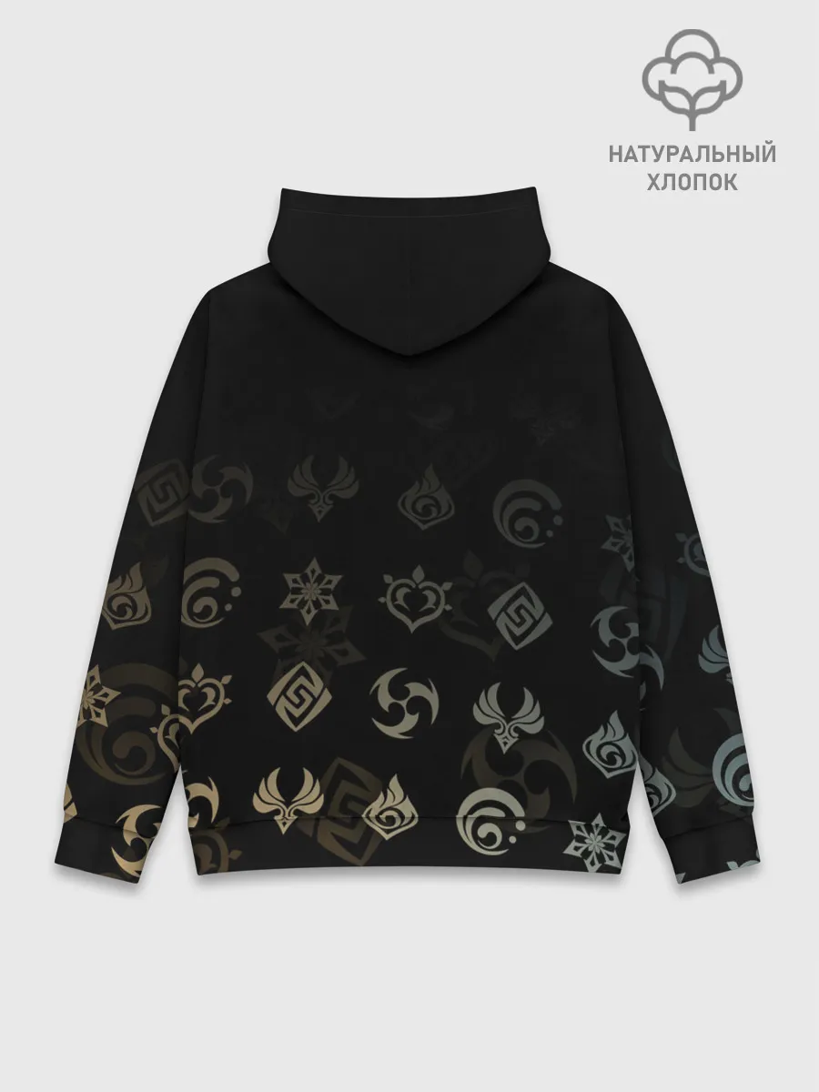 Худи мужской база хлопок / Путешественница / Genshin Impact