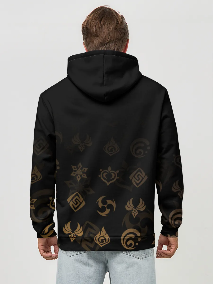 Худи мужской база хлопок / Путешественник / Genshin Impact