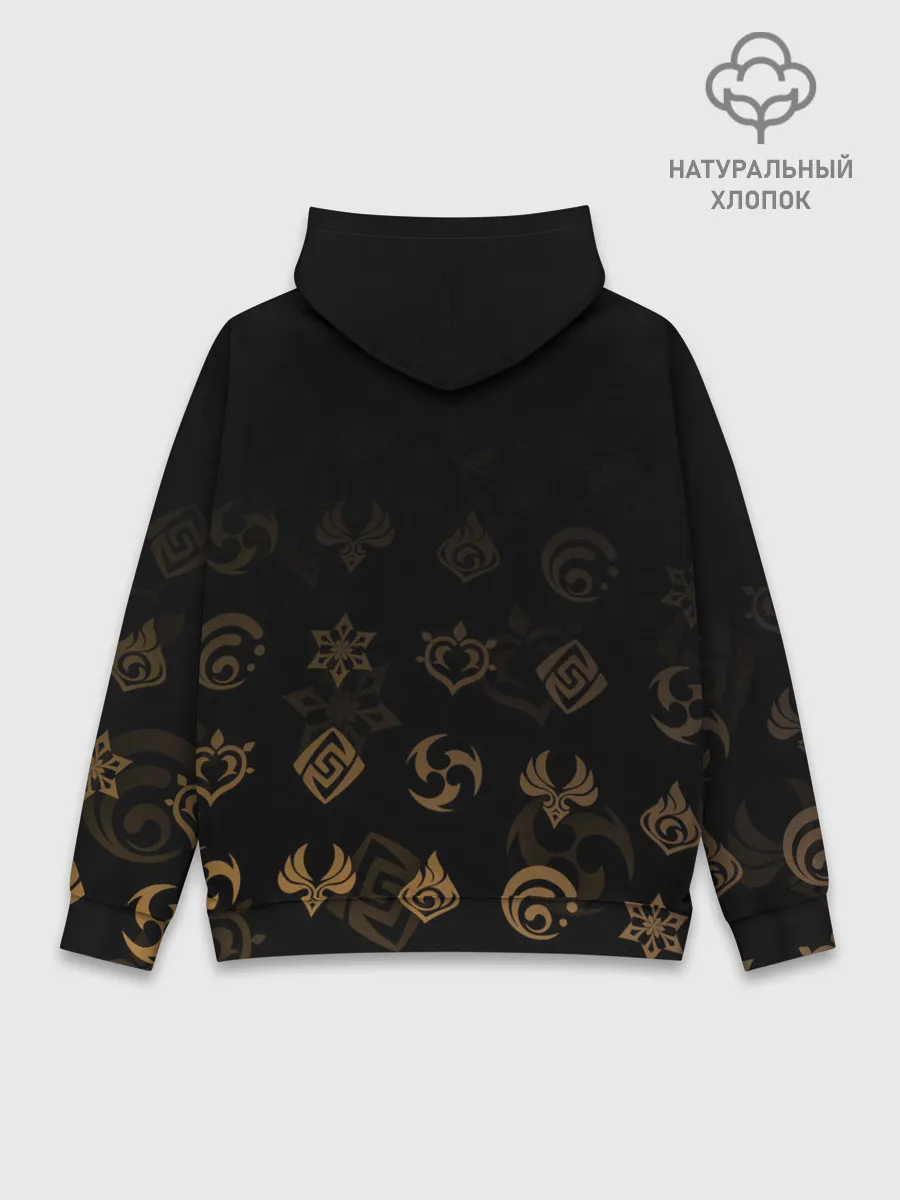 Худи мужской база хлопок / Путешественник / Genshin Impact