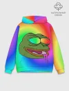 Худи мужской база хлопок / Pepe rainbow