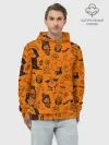 Худи мужской база хлопок / Spooky Halloween BT21 | BTS