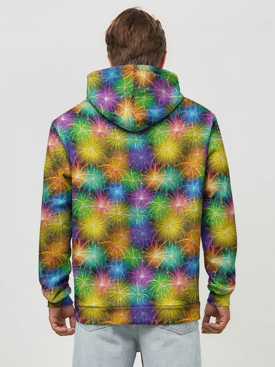 Худи мужской база хлопок / Праздничный Салют