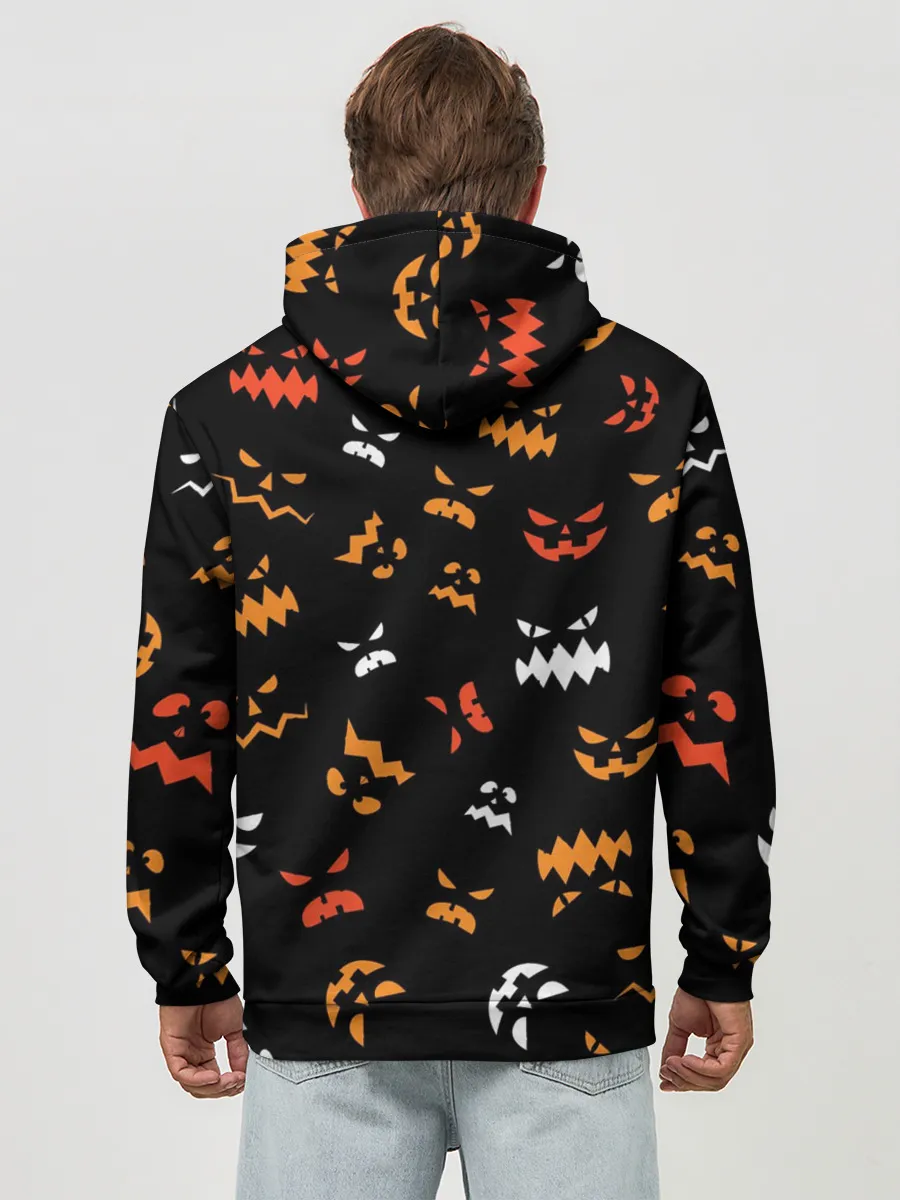 Худи мужской база хлопок / Разный тыквенсон