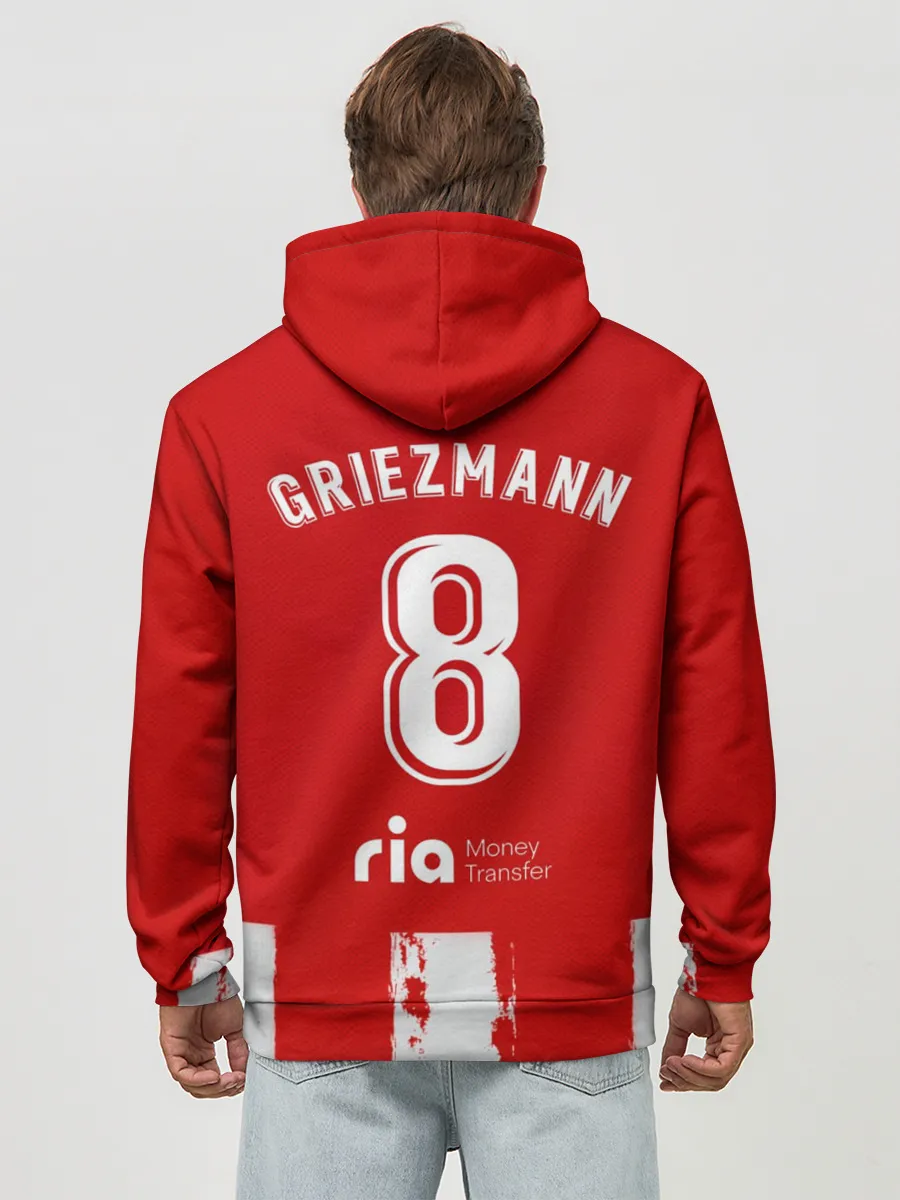 Худи мужской база хлопок / Гризман форма Атлетико Мадрид