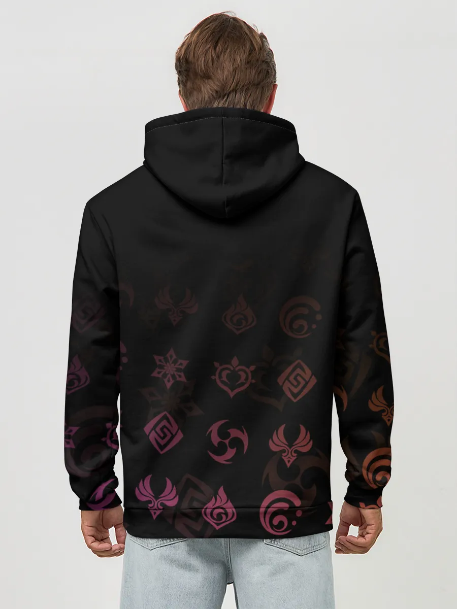 Худи мужской база хлопок / Сара / Genshin Impact