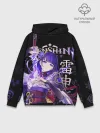 Худи мужской база хлопок / Сёгун Райдэн / Genshin Impact