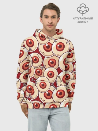 Худи мужской база хлопок / Zombie Глаза