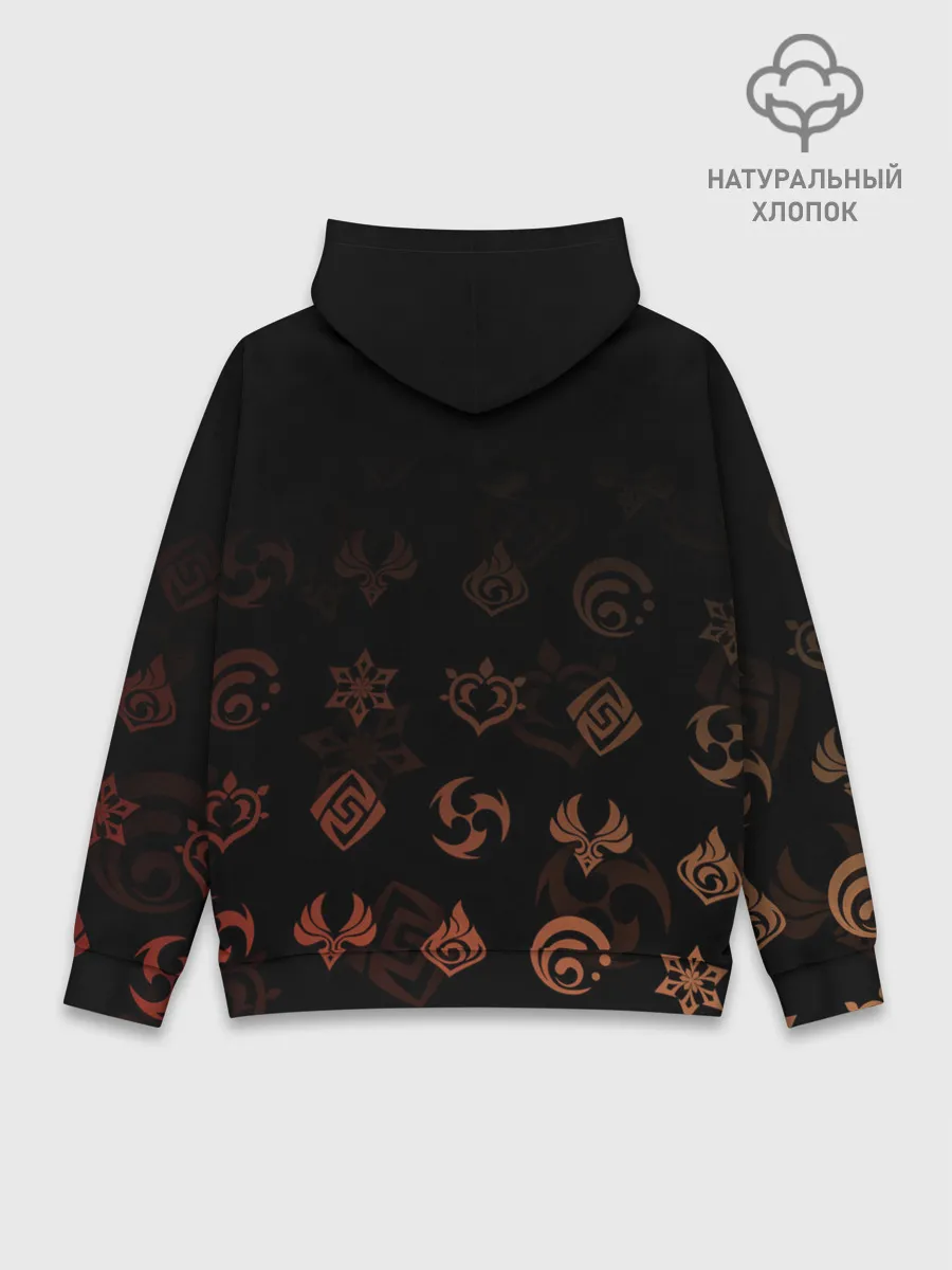 Худи мужской база хлопок / Кадзуха / Genshin Impact