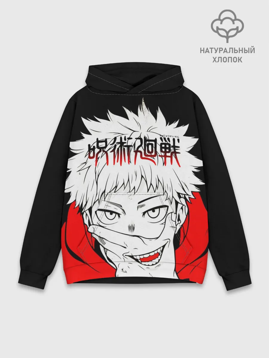 Худи мужской база хлопок / Jujutsu Kaisen, Юдзи Итадори