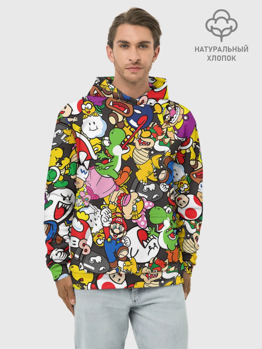 Худи мужской база хлопок / Mrio ALLSTARS