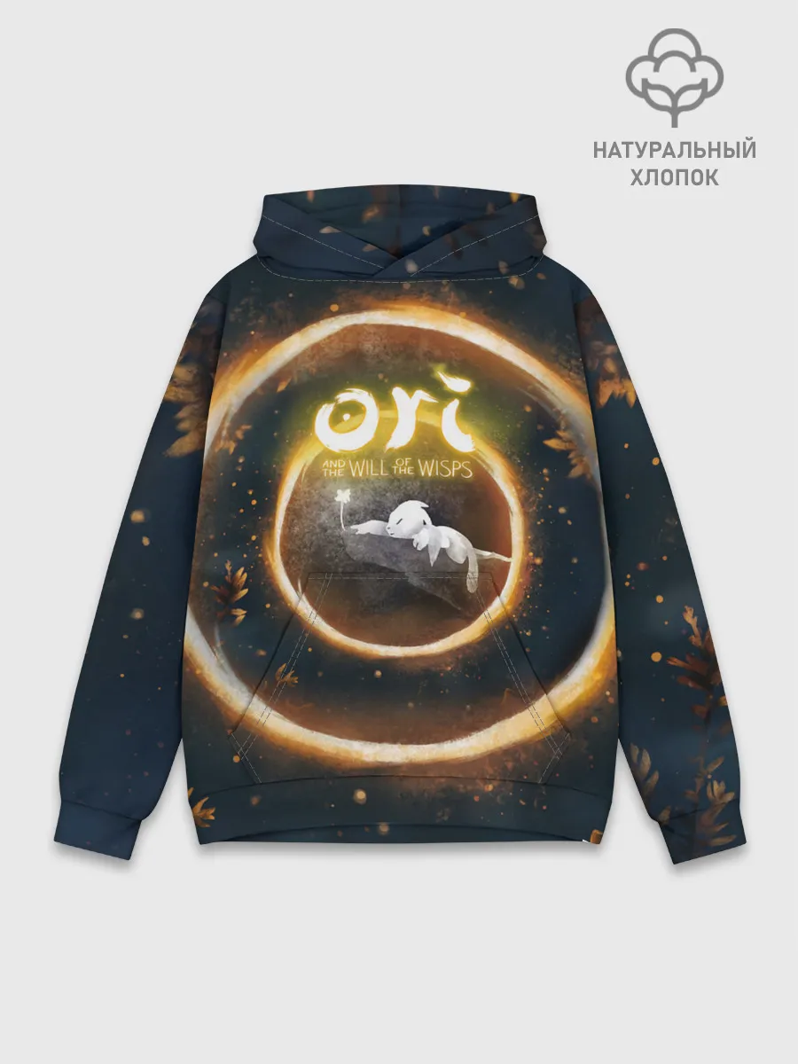 Худи мужской база хлопок / Ori and Flower