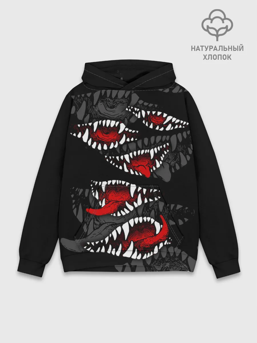 Худи мужской база хлопок / Атака вампиров