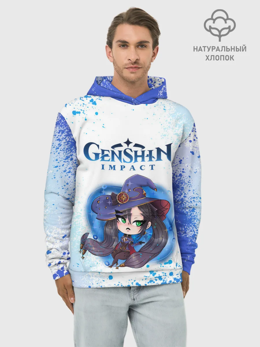 Худи мужской база хлопок / Мона | Геншин Импакт