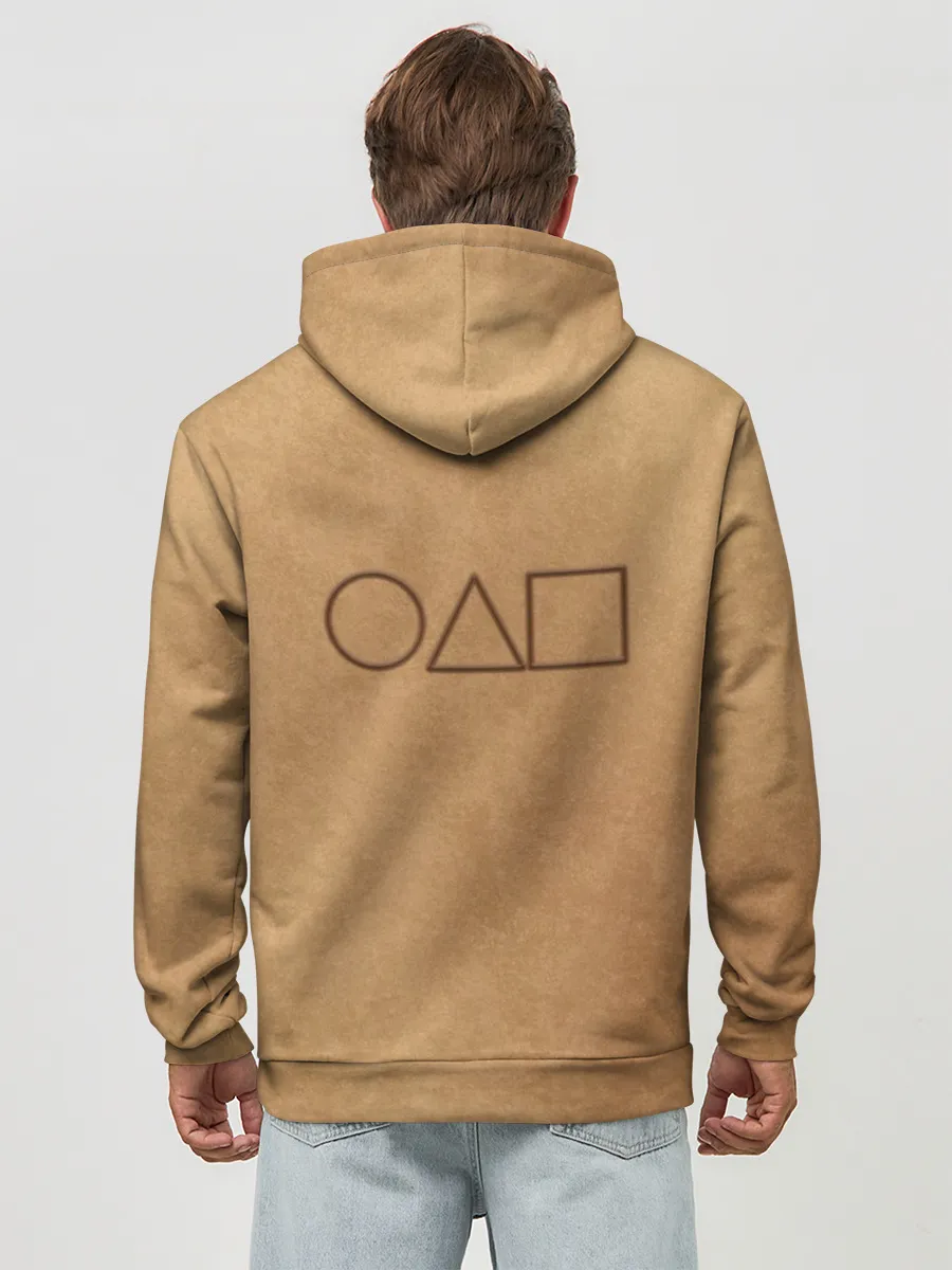 Худи мужской база хлопок / Треугольник / Игра в кальмара