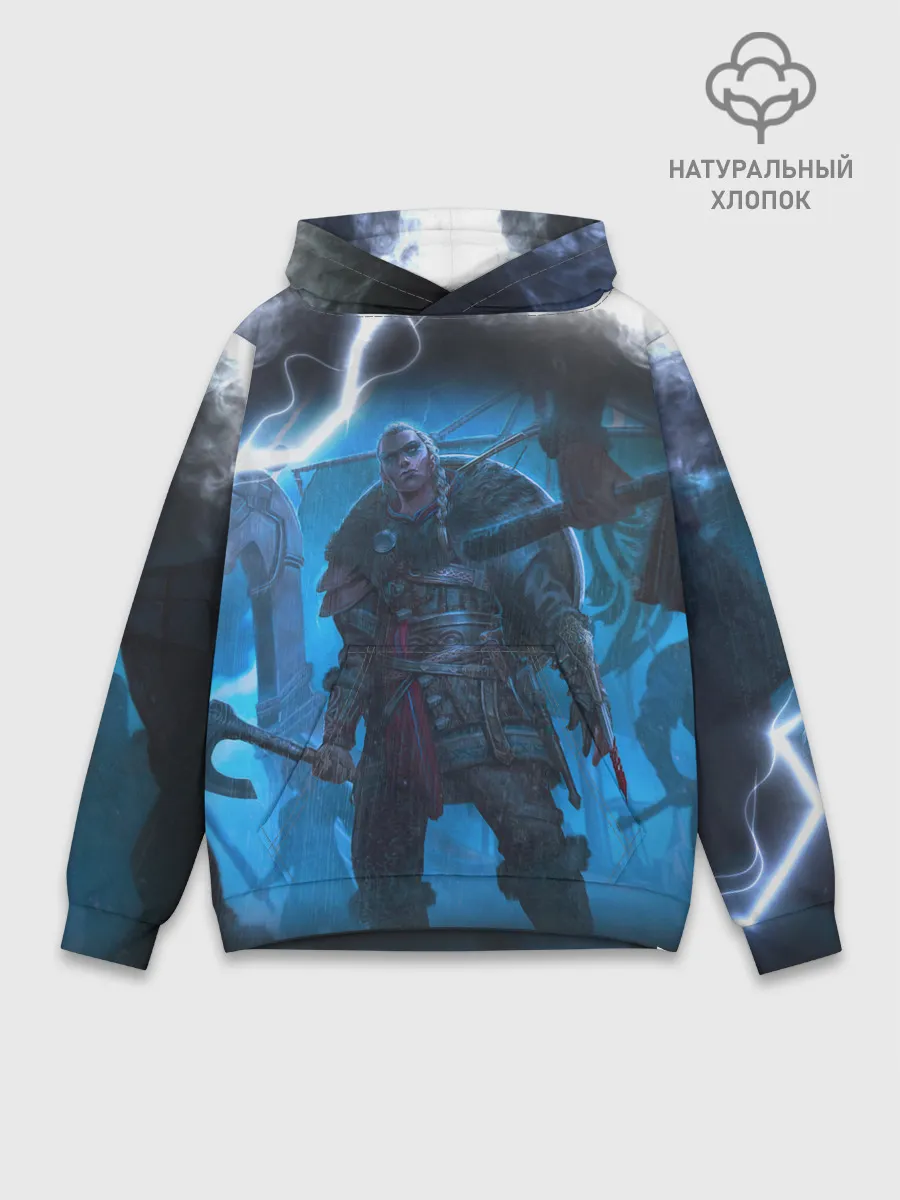 Худи мужской база хлопок / ASSASSINS CREED VALHALLA | ВАЛХАЛЛА