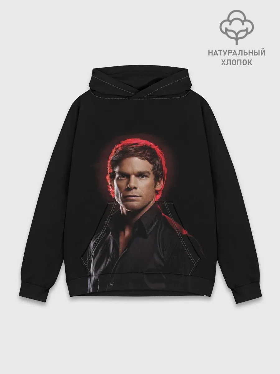 Худи мужской база хлопок / Декстер Морган Темный попутчик