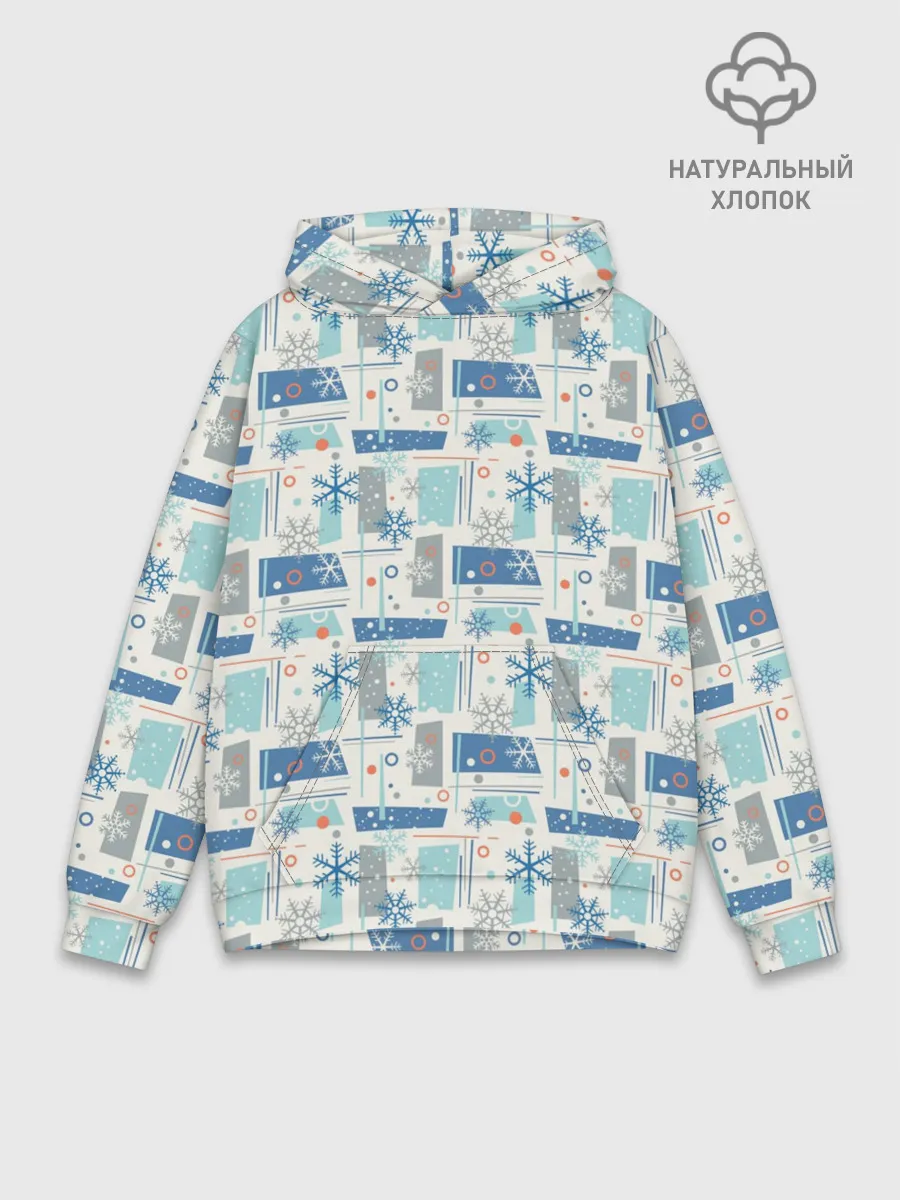 Худи мужской база хлопок / Зимний Дизайн