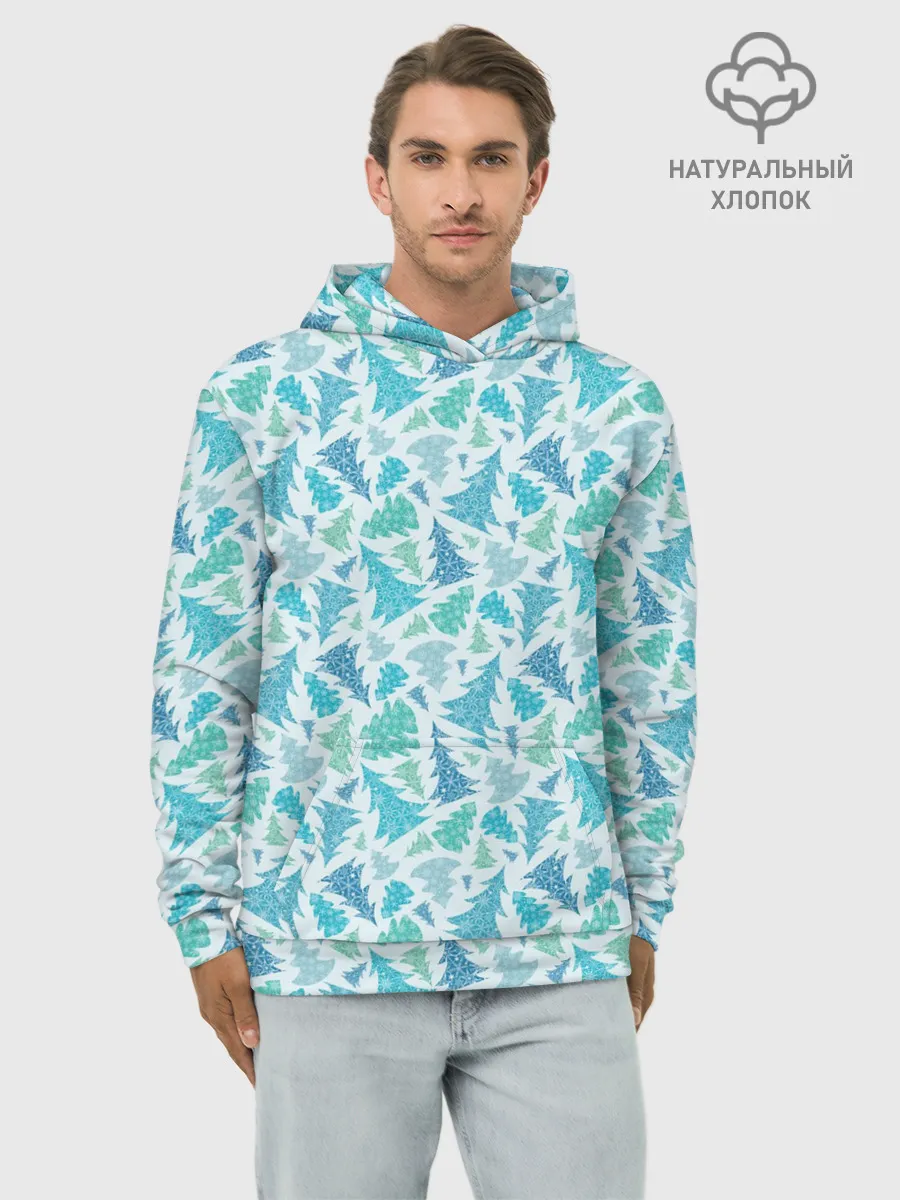 Худи мужской база хлопок / Новый Год