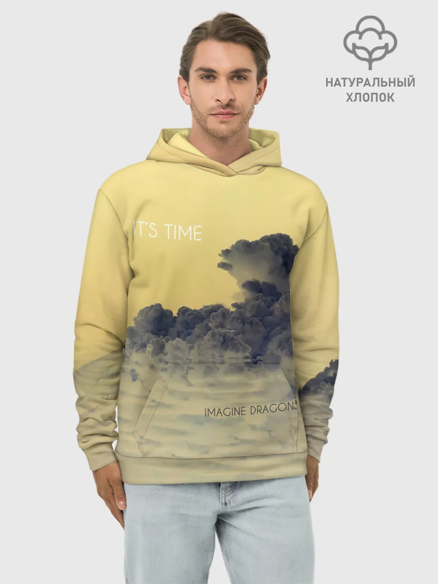 Худи мужской база хлопок / Its Time - Imagine Dragons