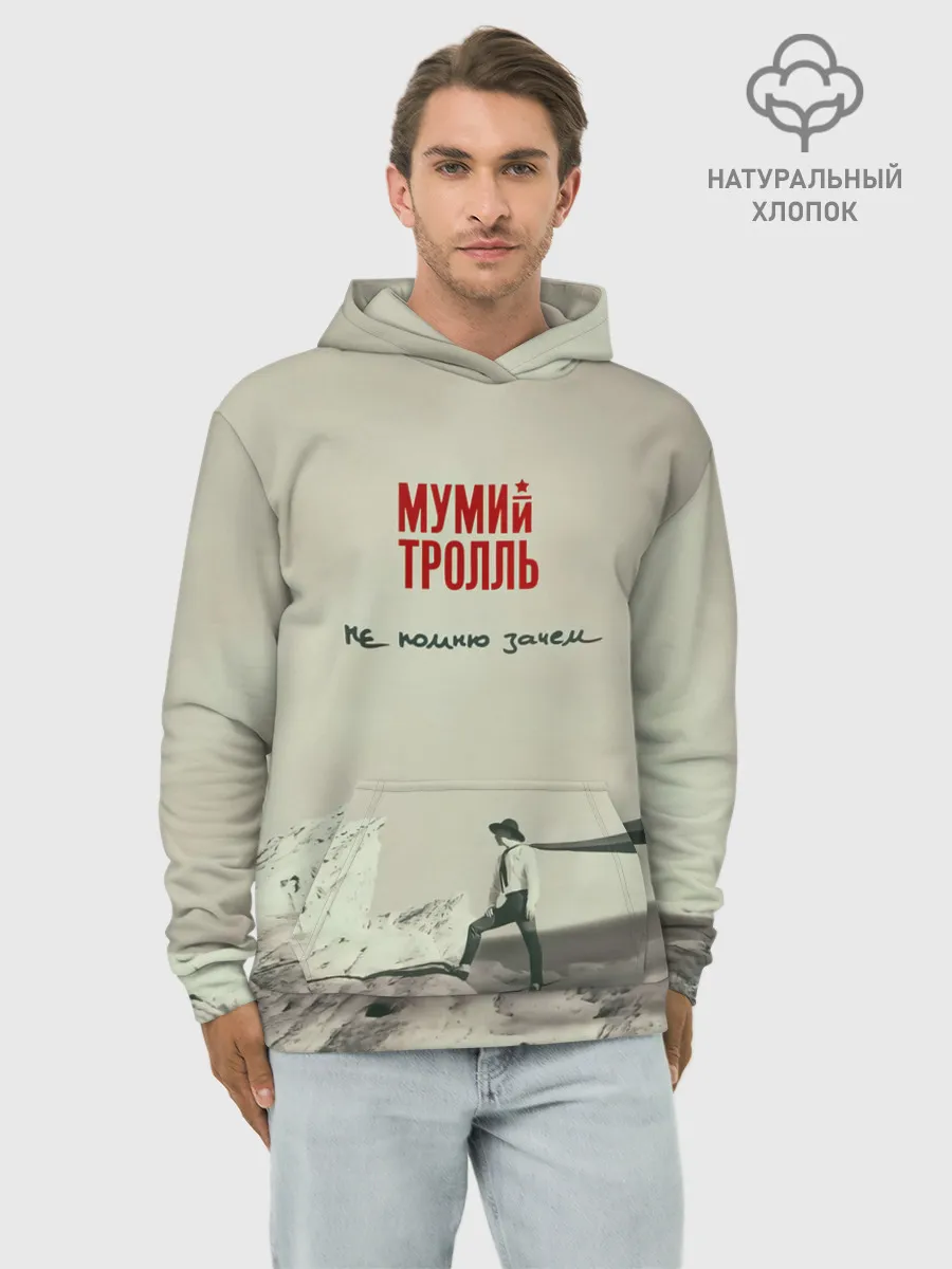 Худи мужской база хлопок / Мумий Тролль Не помню зачем...