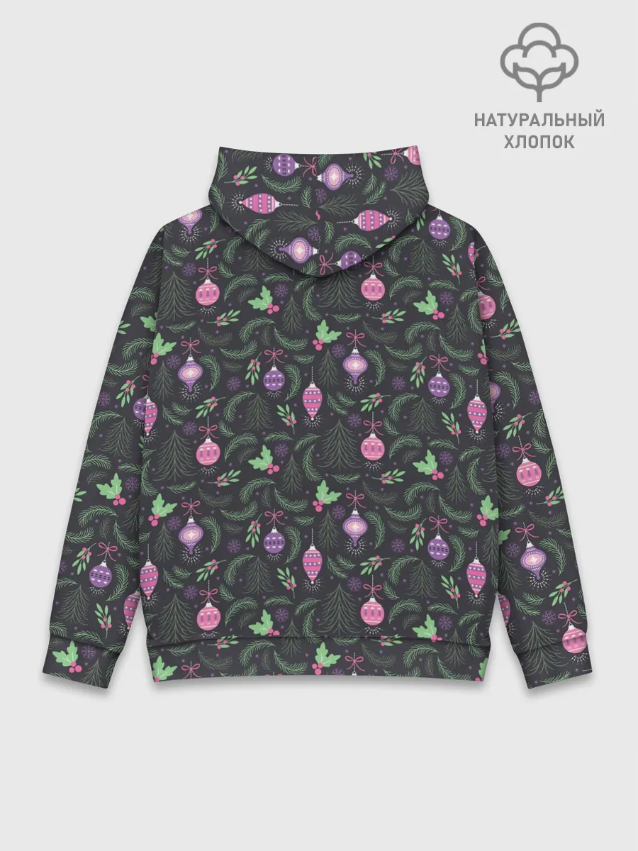 Худи мужской база хлопок / Новогоднее Украшение для Ёлки