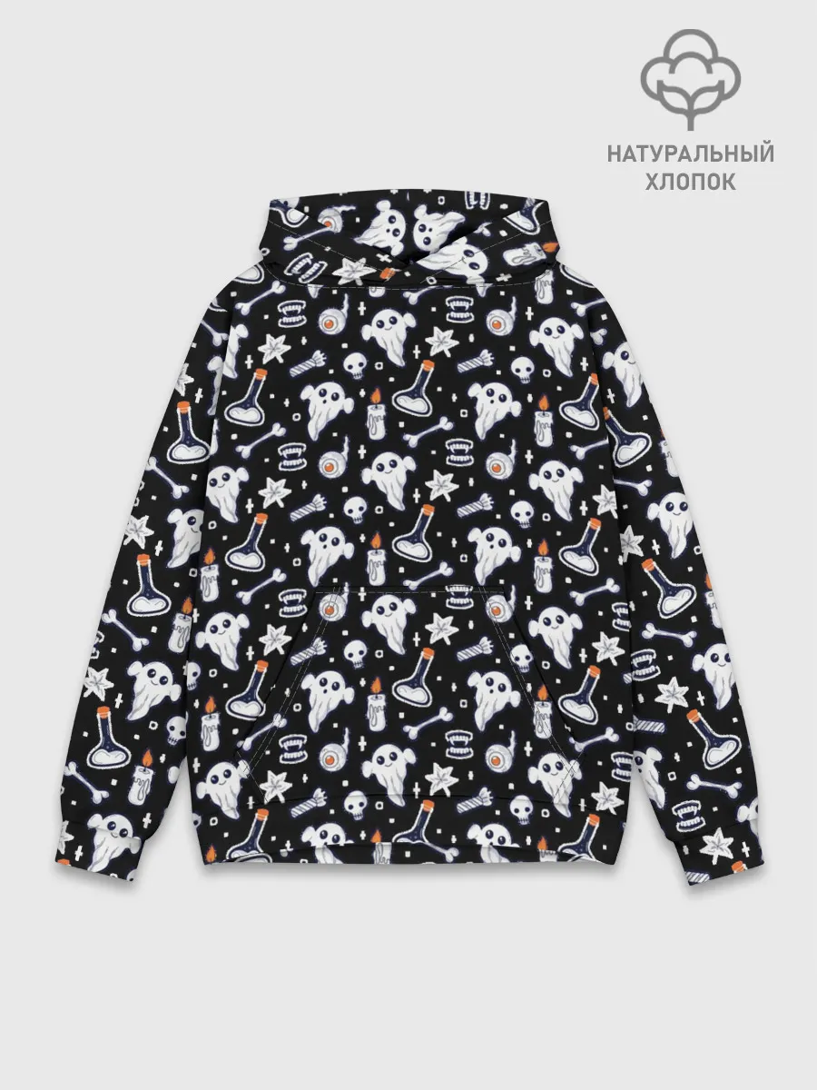 Худи мужской база хлопок / Patern Halloween 2