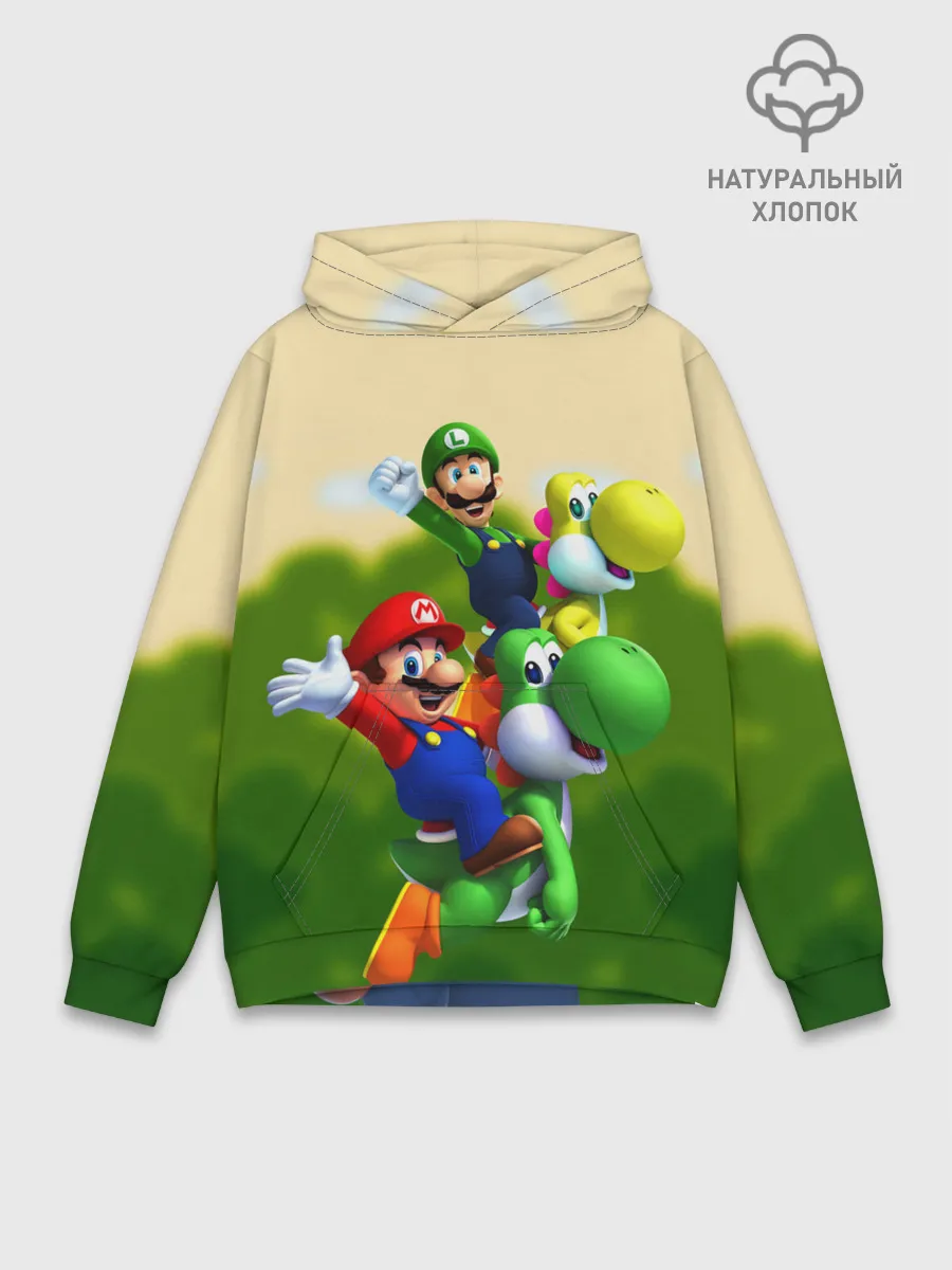 Худи мужской база хлопок / 3DMario