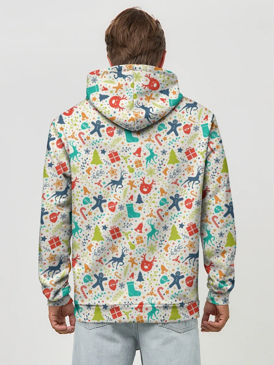 Худи мужской база хлопок / Символика Нового Года