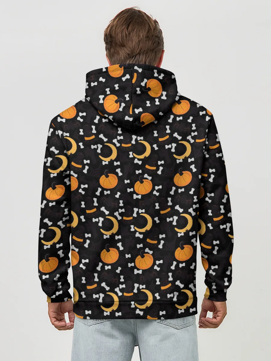 Худи мужской база хлопок / Patern Halloween 5
