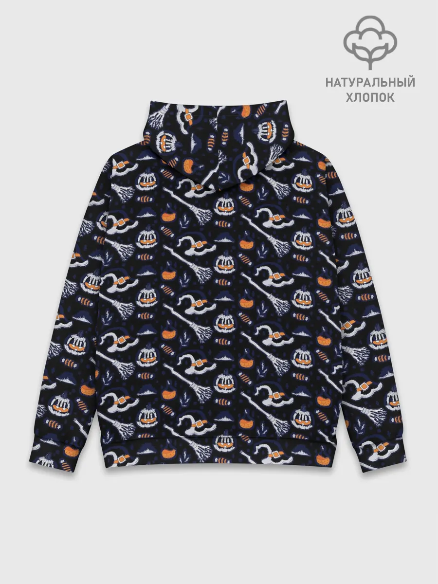 Худи мужской база хлопок / Patern Halloween 6