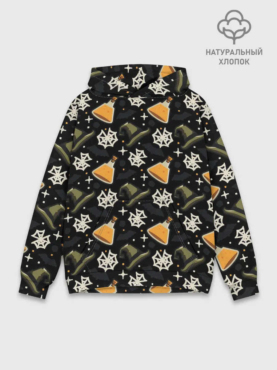 Худи мужской база хлопок / Patern Halloween 11
