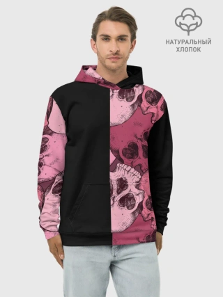 Худи мужской база хлопок / Dark and Skull