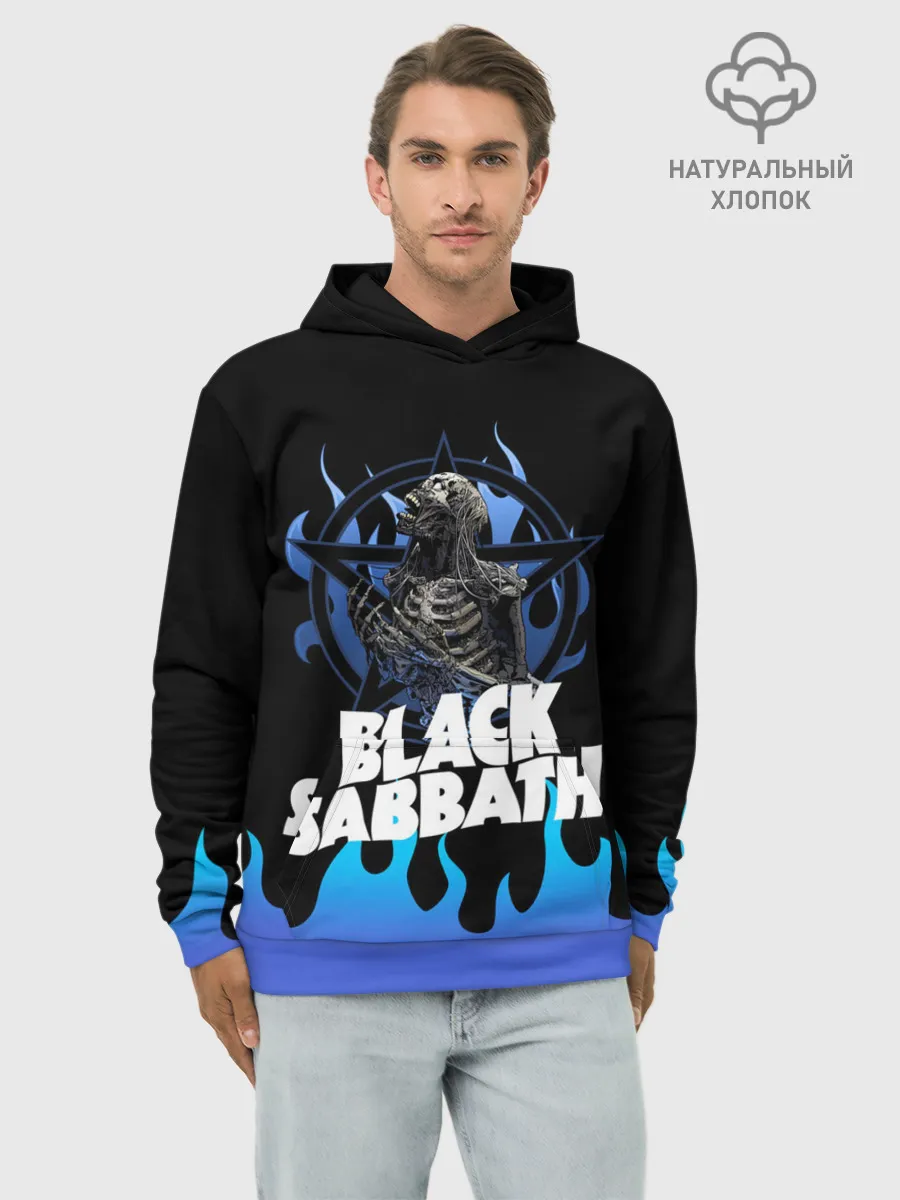 Худи мужской база хлопок / Black Sabbath | Heavy Metal