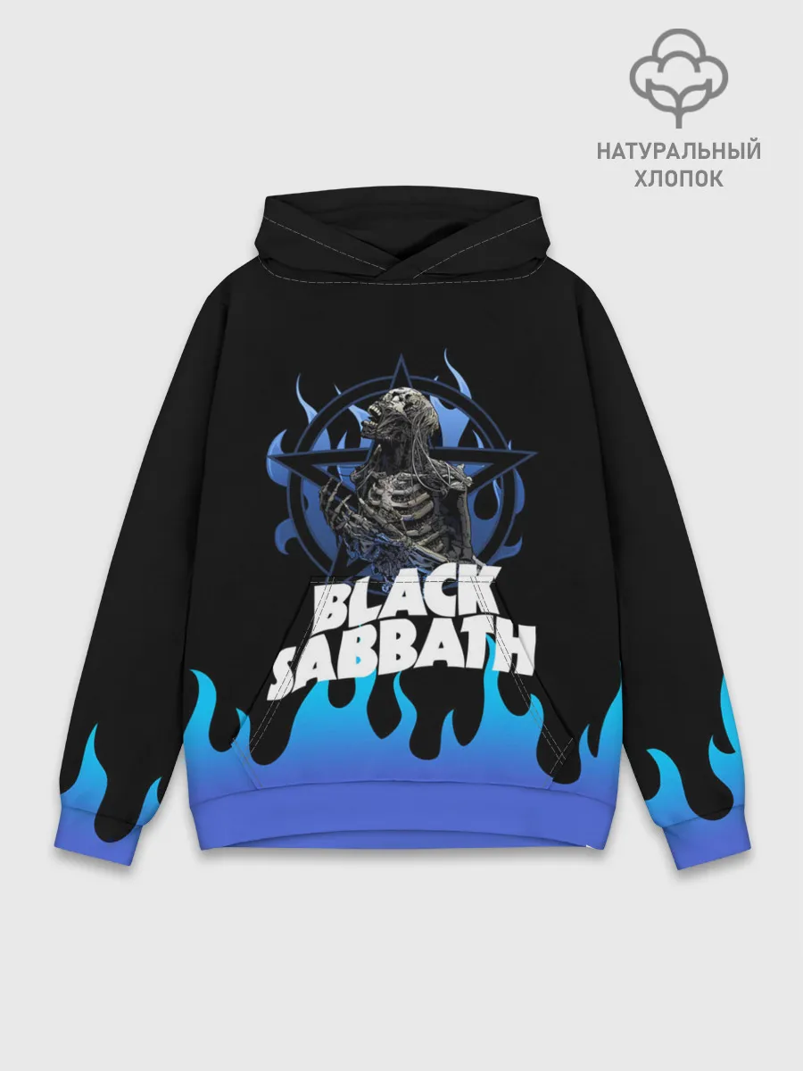 Худи мужской база хлопок / Black Sabbath | Heavy Metal