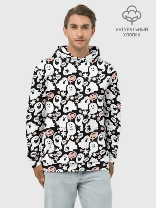 Худи мужской база хлопок / Patern Halloween 19