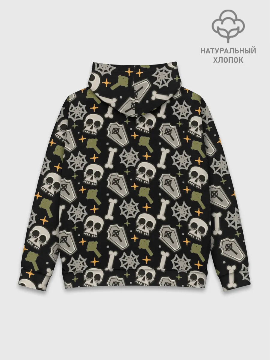 Худи мужской база хлопок / Patern Halloween 18