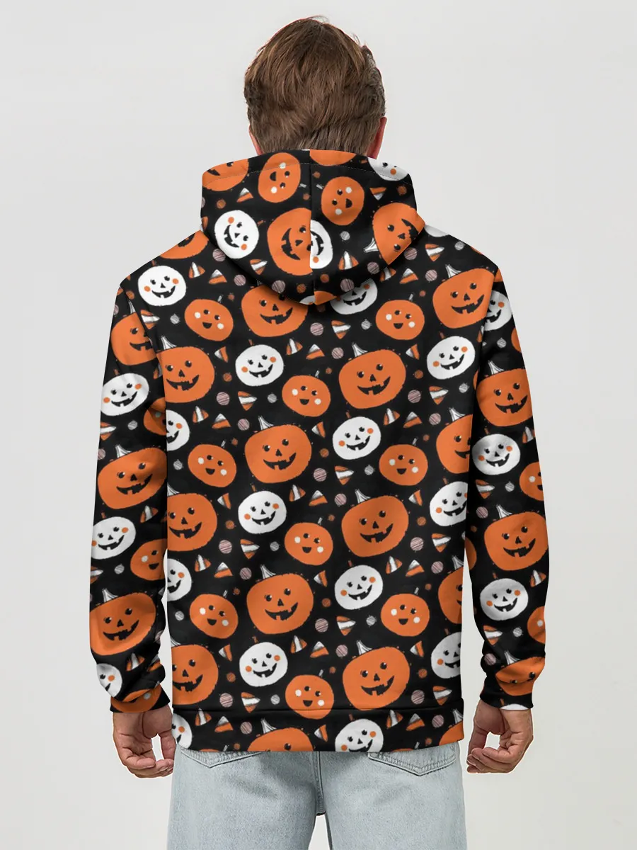 Худи мужской база хлопок / Patern Halloween 17