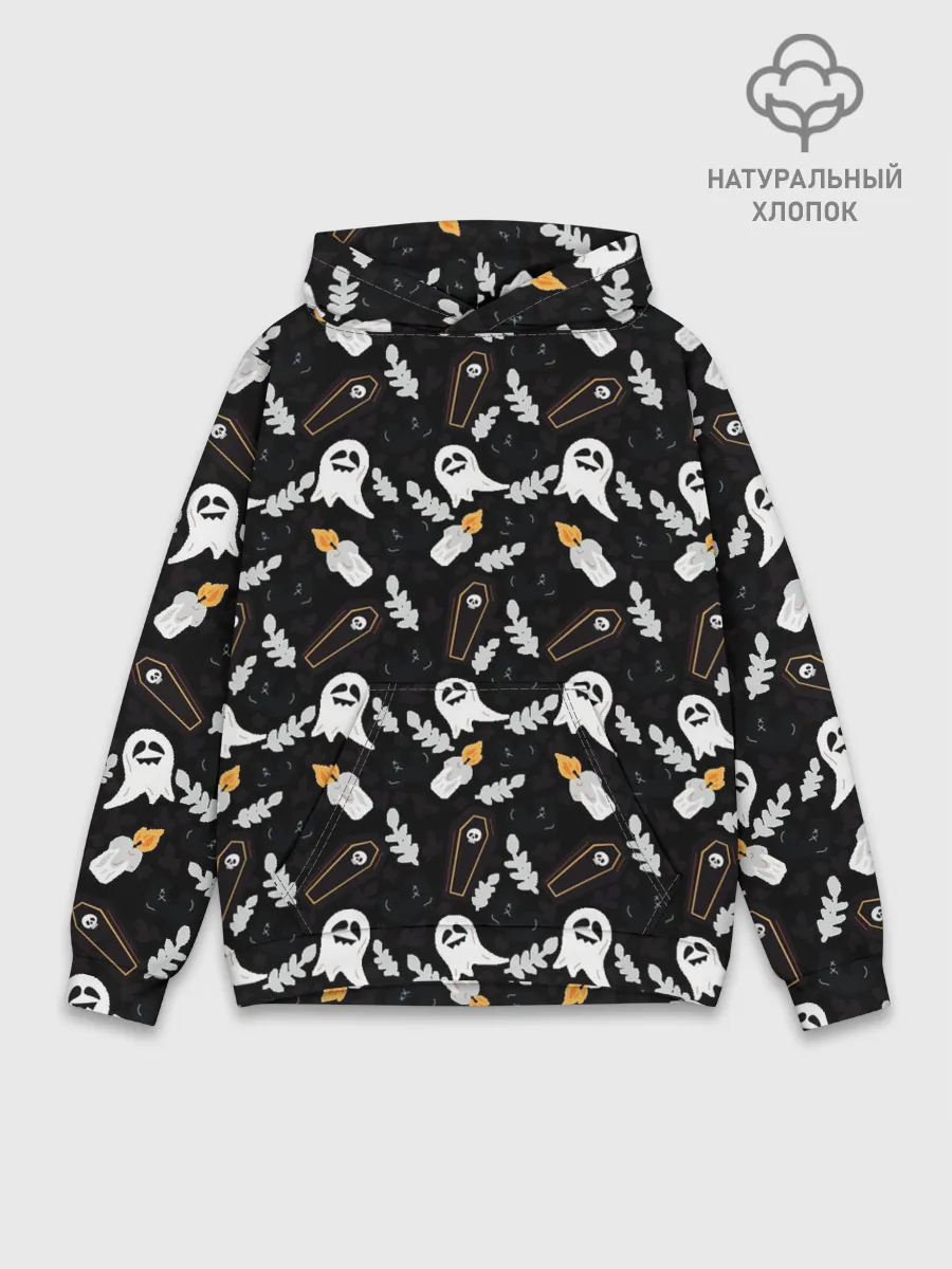 Худи мужской база хлопок / Patern Halloween 16