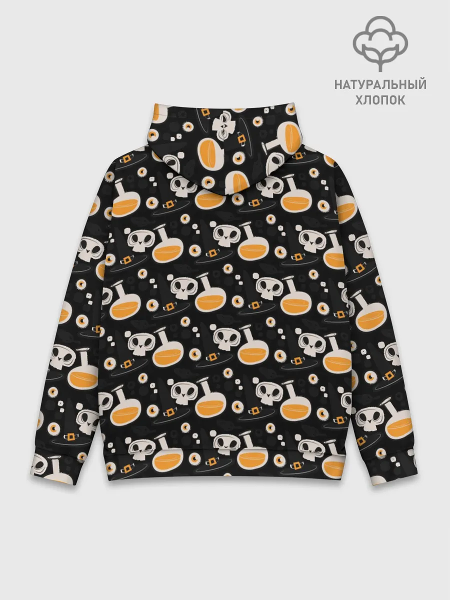 Худи мужской база хлопок / Patern Halloween 15