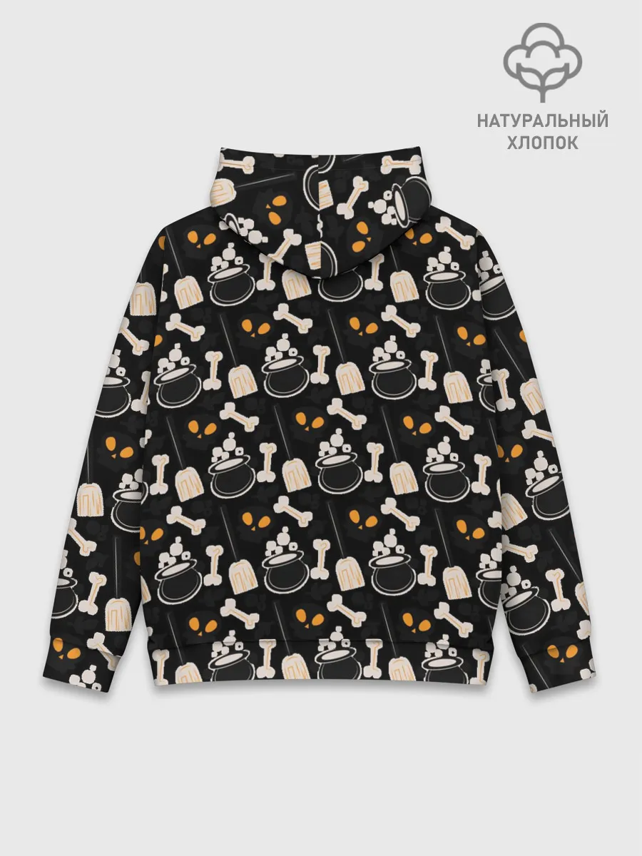 Худи мужской база хлопок / Patern Halloween 14