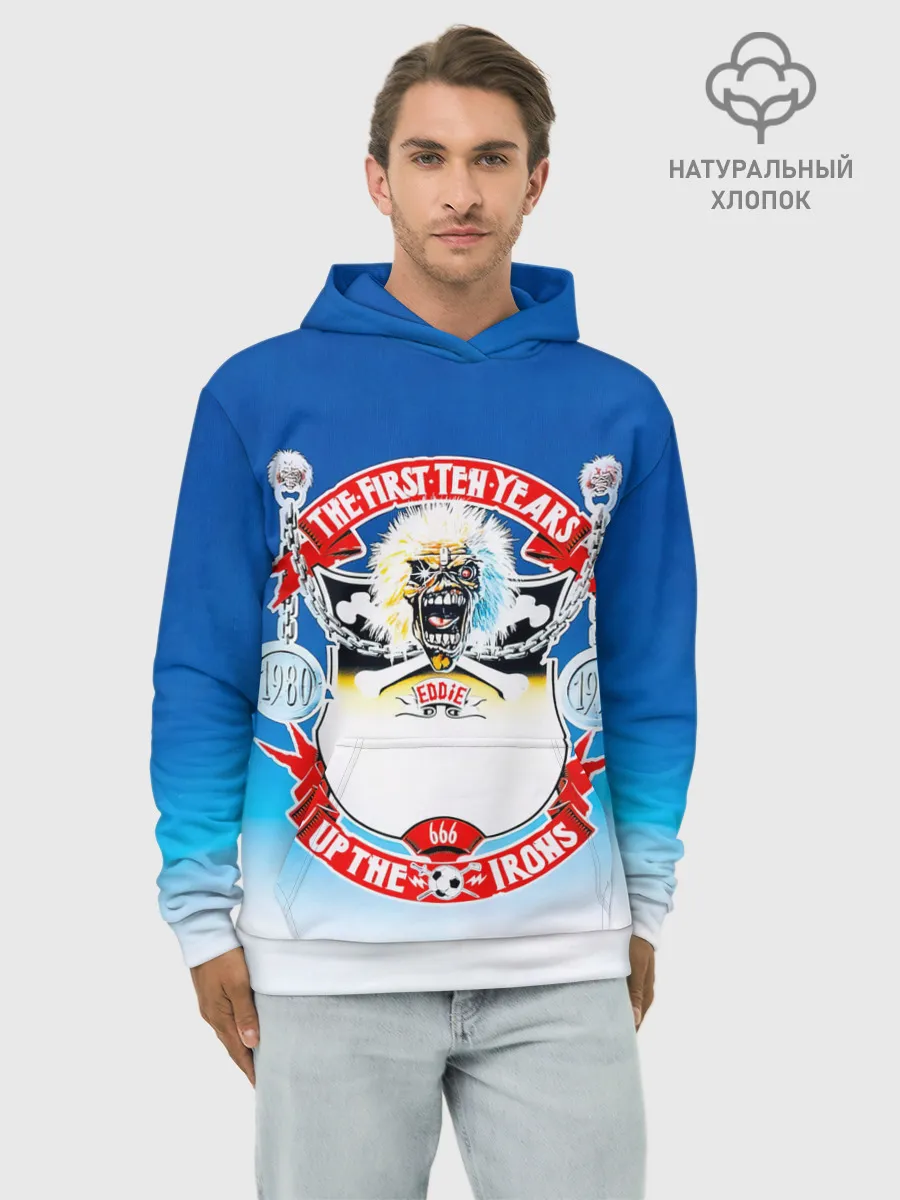 Худи мужской база хлопок / The First Ten Years - Iron Maiden