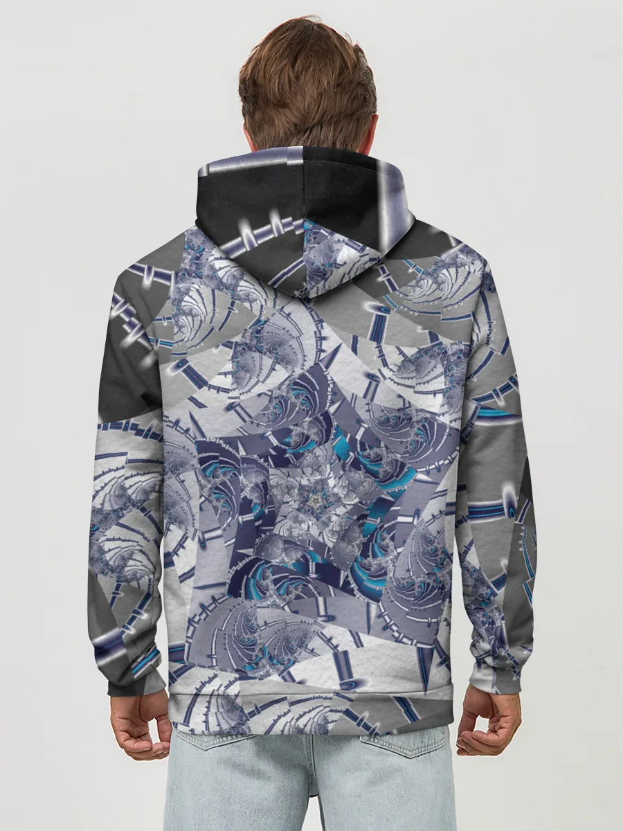 Худи мужской база хлопок / Абстракция 499