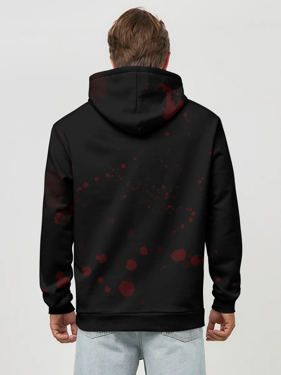 Худи мужской база хлопок / Кровавый Halloween