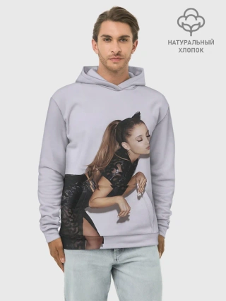 Худи мужской база хлопок / Киска Ариана