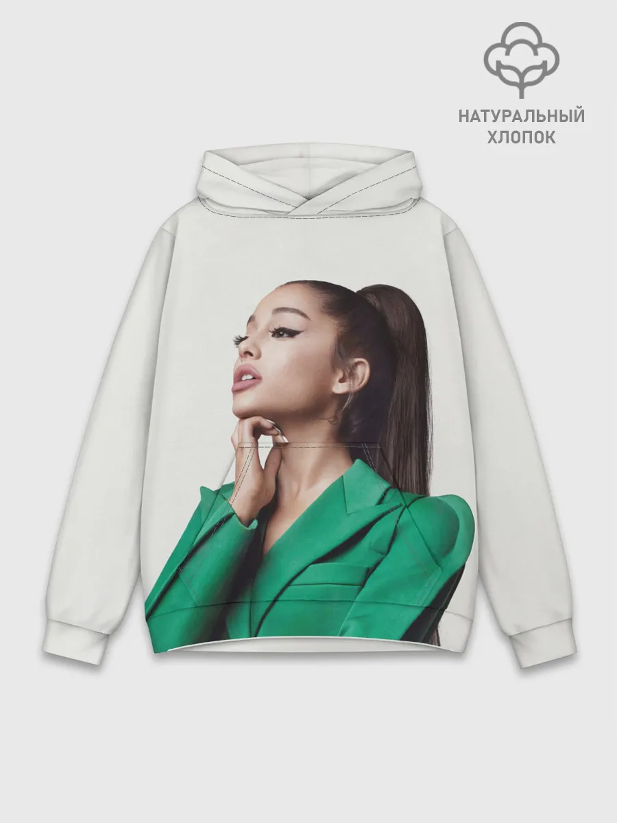 Худи мужской база хлопок / Ариана в зелёном