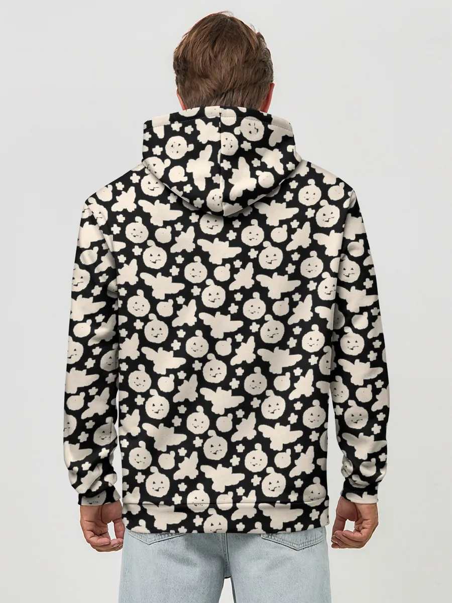 Худи мужской база хлопок / Patern Halloween 24