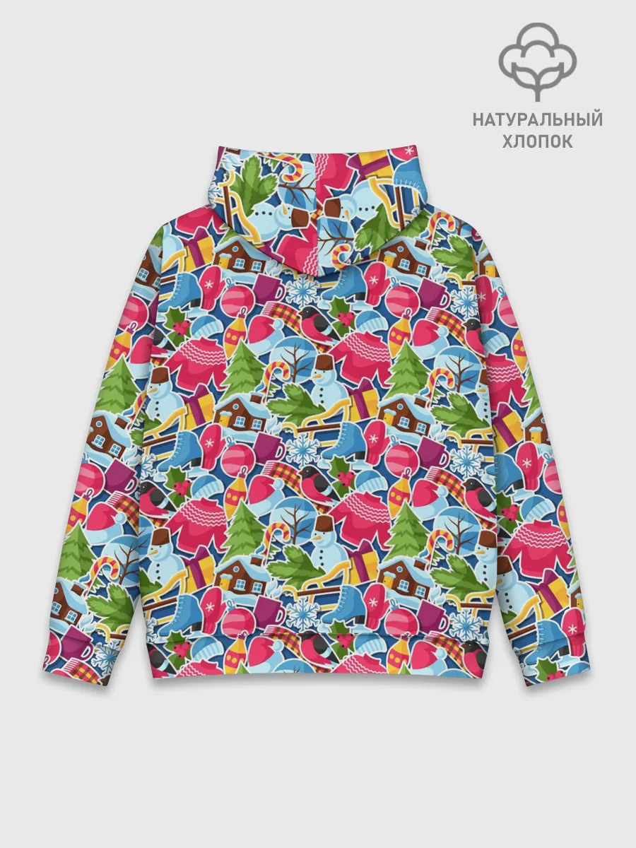 Худи мужской база хлопок / С Рождеством и Новым Годом!