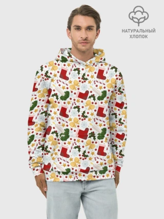 Худи мужской база хлопок / Рождественские Чулки